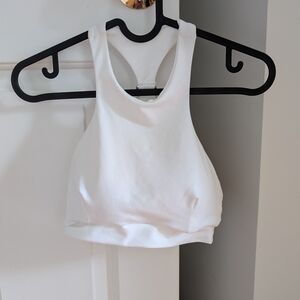 Bombshell Weightlifter Sports Bra XS White